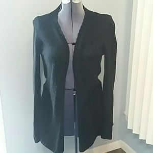 Long cable knit sweater